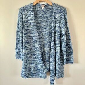 Chico’s blue blend open cardigan